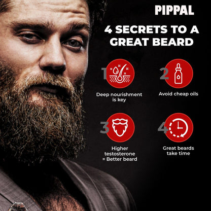 Beard & Hair Growth Oil for Stronger & Fuller Beard Hair 3X50ml