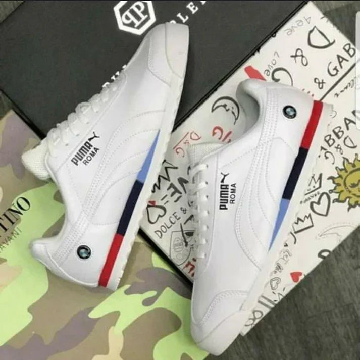 Puma Roma Shoes X BMW Motorsports Shoes For Men – White